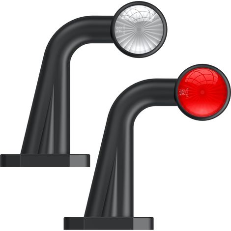 2PCS Feux de Position Latéraux à LED, Feux Galibo 10-30V pour Remorque, Feu Latéral étanche IP65, 2 Côtés 2 Couleurs pour Remorque/VR/Camion (1/5)