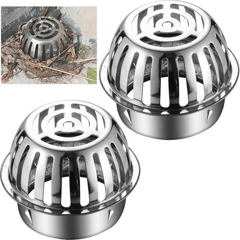 2 Pièces Protège Gouttière, Robustes et Faciles à Utiliser, Crapaudine de Gouttière, Évite le Blocage des Tuyaux, Grille Gouttière Anti Feuilles, pour Filtrer et Bloquer les Feuilles (1/5)