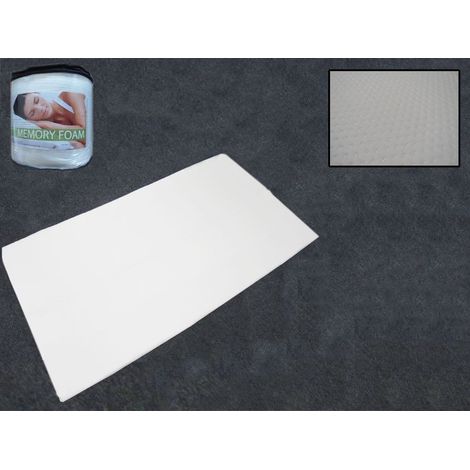 Double Memory Foam Mattress Topper (Back Pain Caravan Motorhome Bed)