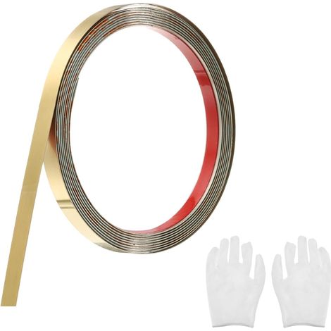 Baguette de Moulure Murale Finition Dorée 0,4" x 9,8 Pieds (1/5)