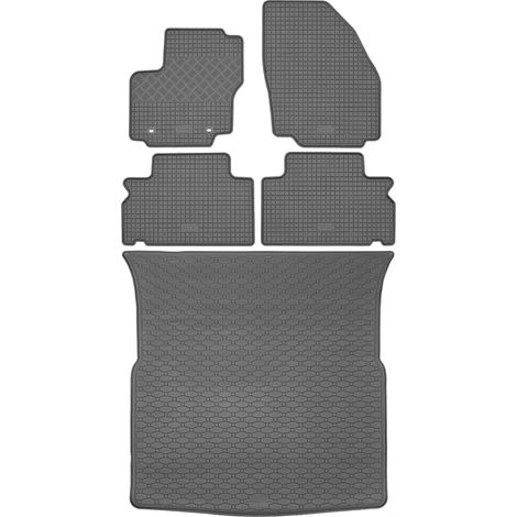 Ford S-Max I VAN de 05.2006 a 08.2015 SET - Alfombrillas de goma para coche + alfombrilla para maletero (1/5)