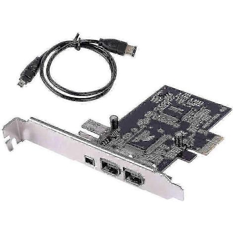 Carte PCIe FireWire compatible Windows 10 - Contrôleur PCI Express IEEE 1394 à 4 ports (3 connecteurs 6 broches et 1 connecteur 4 broches) SEWHBYV (1/4)