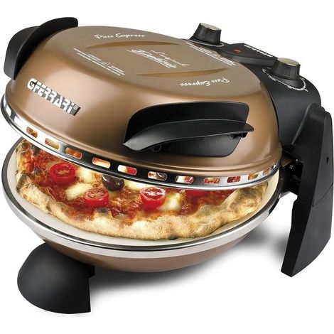 G3 Ferrari Delizia Pizzaofen Kupfer und Schwarz 1200 W