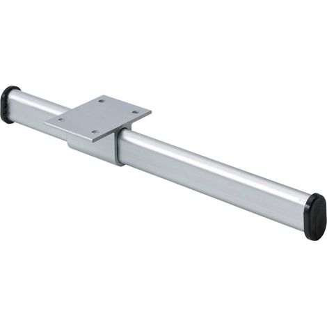 Hettich Kleiderstange 225 mm Aluminium/Kunststoff, silberfarben, 1 Stück Möbelbeschläge