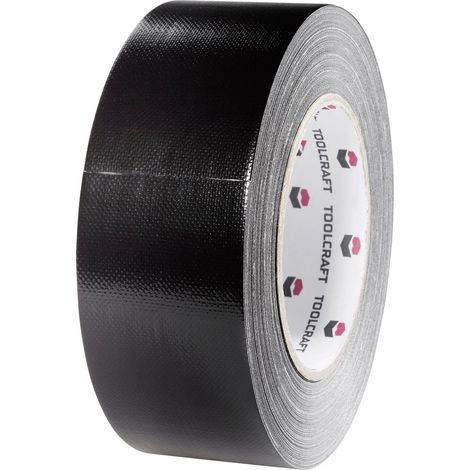 TOOLCRAFT 54B48L40SC 54B48L40SC Gewebeklebeband Gaffer Schwarz (L x B) 40 m x 48 mm 1 St. (1/3)