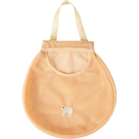 Sac de rangement suspendu en filet pour fruits, légumes, ail et gingembre (orange brodé) (1/5)