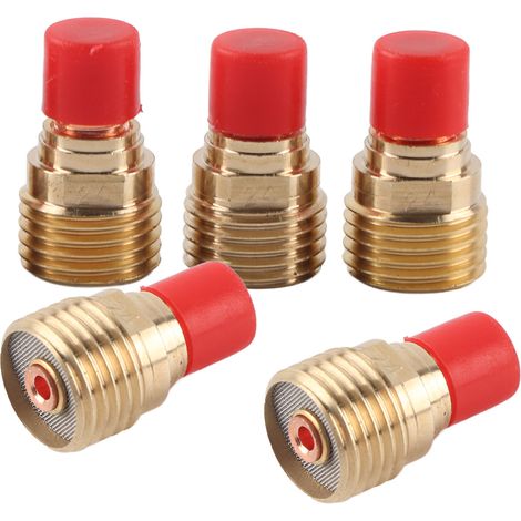 5 Stück 45V44 Gaslinsen-Spannzangenkörper 2,4 mm 3/32" für WIG-Schweißbrenner WP-9/20/25 (1/5)