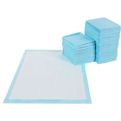 Feandrea Tappetini per Addestramento di Cani, Tappetini Assorbenti per Cuccioli, 5 Strati a Prova di Perdite, Superficie ad Asciugatura Rapida, L 90 x 60 cm, Pacco da 100 Pezzi, Blu e Bianco PTD90B (1/5)