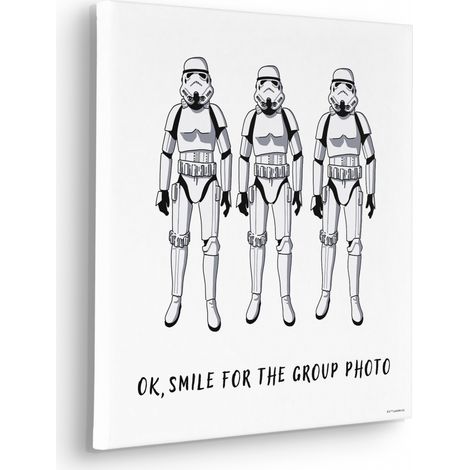 Tableau mural Star Wars Stormtrooper Group Photo 40x40 cm (1/2)