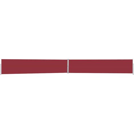 vidaXL Tenda Laterale Retrattile per Patio 170x1200 cm Rossa