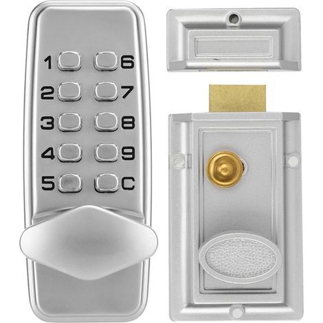 Serrure Porte à Combinaison Mécanique Numérique,Serrure Porte À Combinaison Mécanique en Alliage de Zinc,2 à 4 Chiffres,pour Bureaux à Domicile (1/5)