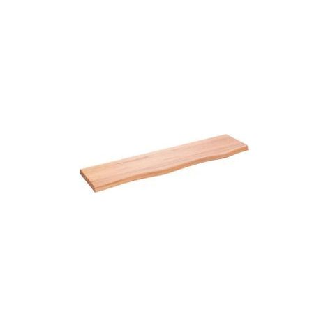 Étagère murale marron clair 80x20x2 bois chêne massif traité (1/5)