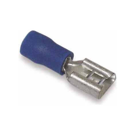 Cosse isolee bleu 6.35mm