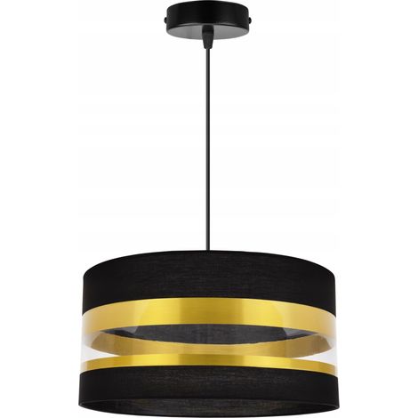 ELEGANTE LÁMPARA DE TECHO COLGANTE DORADA CON PANTALLA LED