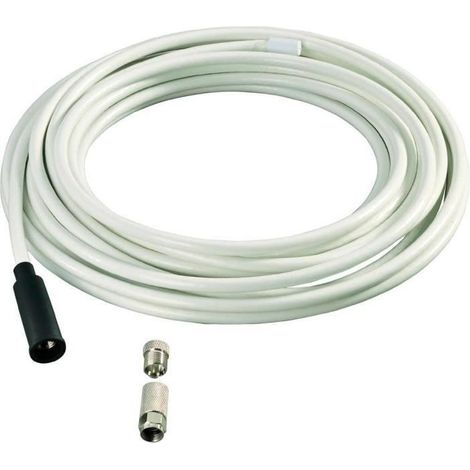 Kit de connexion satellite - AXING - Premium-Line - Câble 10m - Fiches F étanches - Blindage 100 dB
