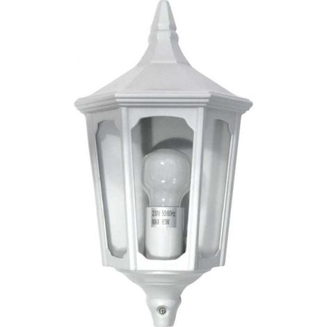 Demi Applique Extérieure 60W E27 Blanc