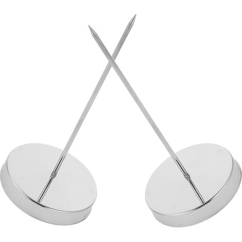 base practical menu holder iron reception skewer 2 pieces (1/5)
