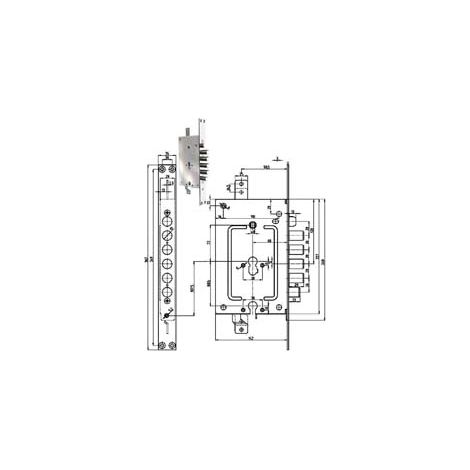 Serratura Tripl. Inf. C Scr. Multif. P.e + P.e Blind. Rev. 2951 Pepe