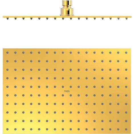 TRES 134315007OR COMPLEMENTOS DE DUCHA Rociador De Ducha Color Oro 24K - ref: 134315007OR