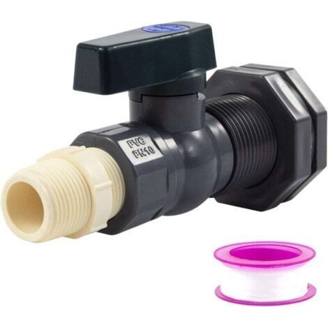 Réservoir Eau avec Vanne Commutation PVC 6 Points 3 4 Pouces pour Piscine et Aquaculture (1/4)