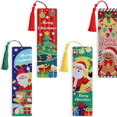Marque-pages de peinture diamant sur le thème de Noël - Noël -
