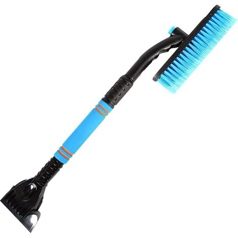 EASYCOMFORT Brosse à neige et grattoir à glace pour voiture, détachable, extensible et rotatif, manche en aluminium avec poignée en mousse confortable, outil de déneigement universel pour pare-brise (1/5)