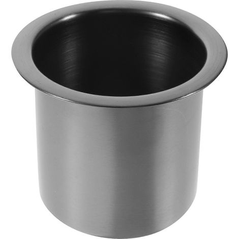 Sofa-Einzelbecherhalter, Edelstahl-Becherhalter, tragbarer Einschub-Becherhalter-10.5X10.5CM-Black (1/4)