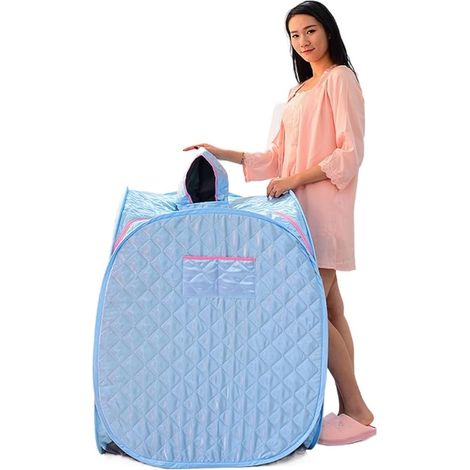 Kit de sauna portatif Tente pliante portative de pièce de station thermale de Sauna de vapeur sans vapeur for une personne ou deux personnes, corps complet de perte de poids amincissant Tente de sauna (1/5)