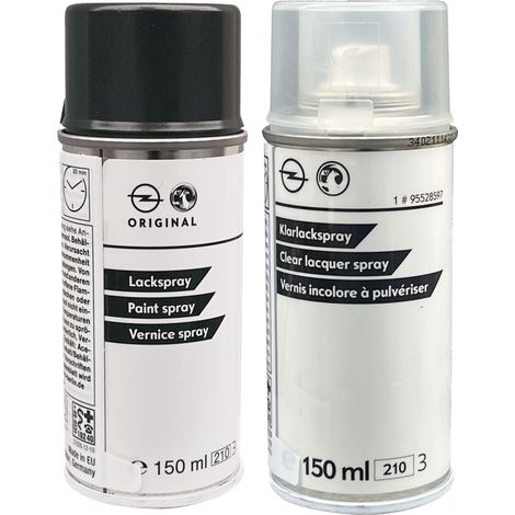 Peinture d'origine pour OPEL Z190 Set 2x150ml Spray Phantom Grey Mica Met.