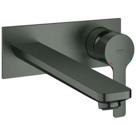 Grohe Lineare - Unterputz-Waschtischarmatur, 2-Loch-Montage, Hard Graphite gebürstet 23444AL1 (1/2)