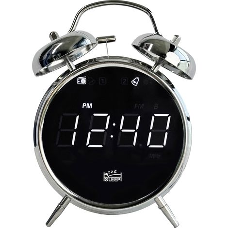 [NEUWERTIG] B-Ware Silva Schneider Urw 240 Radiowecker Ukw Usb Weckfunktion Chrom Schwarz Wecker
