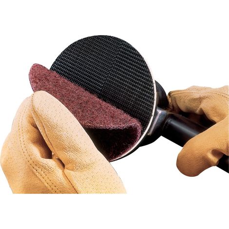 3M Disque abrasif en non-tissé Scotch Brite™ SC-DH D. 125 mm moyen rouge sans centrage (1/4)
