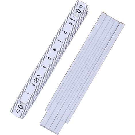 Lot de 2 règles pliables portables 1 mètre, petite tige mesure (1/5)