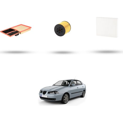 Kit tagliando 3 filtri compatibile con Seat Cordoba III 1.6 16v 77kw dal 2006 al 2009 (1/4)