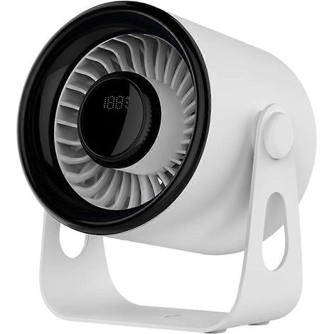 Ventilateur compact ultra silencieux, puissant, 100 vitesses, blanc (1/5)