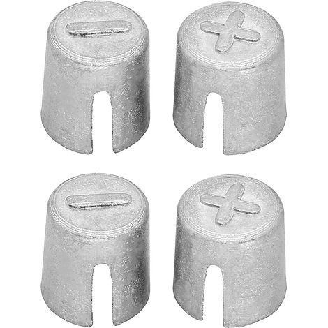 4PCS Manchons de Borne de Batterie de Voiture,Protecteur De Borne De Batterie,Cales De Poteau De Batterie,Cale De Terminal De Batterie,pour Connecter des Batteries Positives et Négatives (1/5)