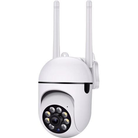 Telecamere dome wireless 1080p, Pan/Tilt, visuale a 360°, alimentazione a batteria, comunicazione bidirezionale, telecamera di sicurezza wireless per esterni da 2 MP, WiFi (1/5)