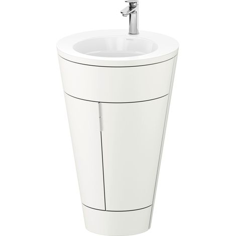 Duravit Starck 1 c-bonded Set bodenstehend, rund, 560x864x605mm,