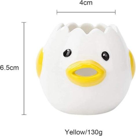 Séparateur d'œufs - Style Poulet en Céramique - Haute Qualité - Accessoire de Cuisine - Design Amusant (1/4)