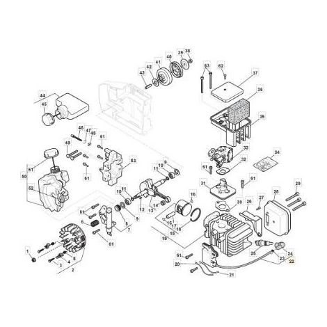 JF BOBINA ELETTRONICA 9288-310001-CH ORIGINALE STIGA - 6980621