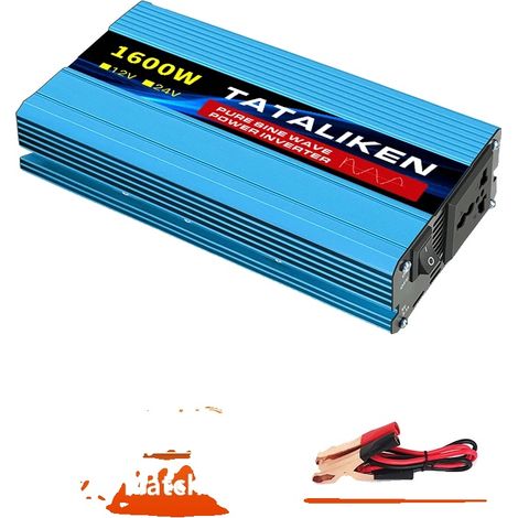 Onduleur à onde sinusoïdale pure, 12V à 220V, puissance nominale de 1500W, 12V1600W 220V (1/2)