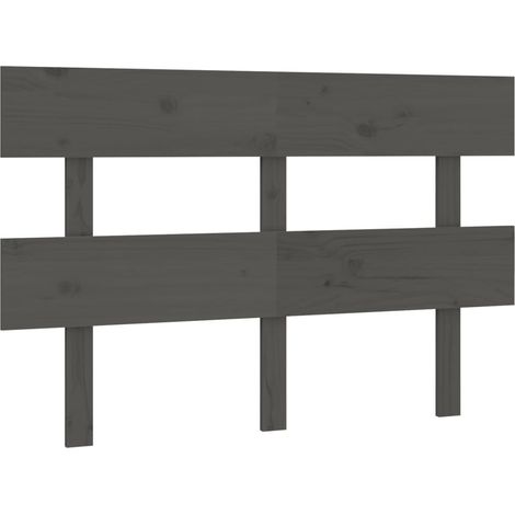 Maison Exclusive - Kopfteil Grau 124x3x81 cm Massivholz Kiefer