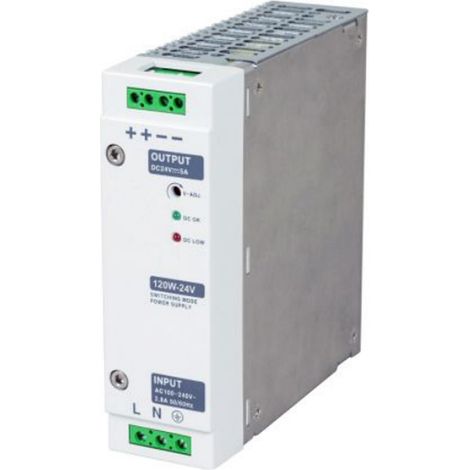 Alimentation pour rail DIN RS PRO, 15V c.c., 230V c.a., 120W ( Prix pour 1 )