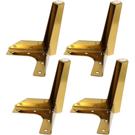 Pieds de meubles robustes en fer forgé, compatibles avec les armoires, les canapés, etc., lot de 4, pour un usage domestique. (1/5)