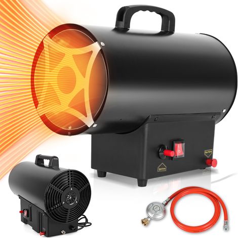 TolleTour Canon à chaleur gaz GPL 30 kW, chauffage de chantier soufflant 650 m³/h, pour atelier garage entrepôt, surface jusqu’à 450 m² (1/5)