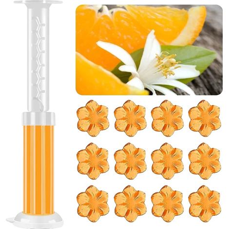 Gel limpiador de inodoros, aroma floral, fácil aplicación, aroma a naranja, 4 unidades (1/2)