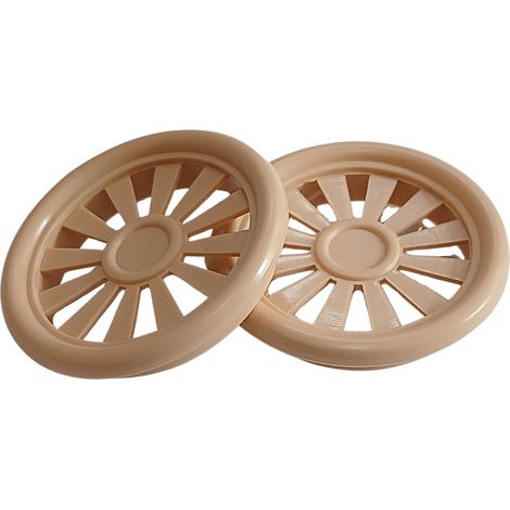 Grille d'aération pour meubles et armoires fi40 soleil beige érable 10 pièces (1/5)
