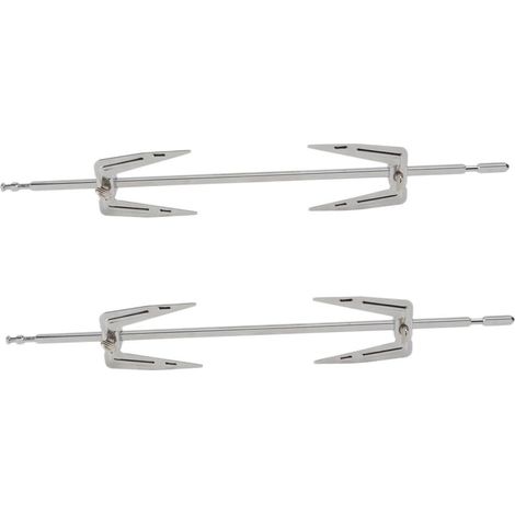 Ensemble de 4 fourchettes à poulet en acier inoxydable, accessoires Churrasco pour rôtisserie