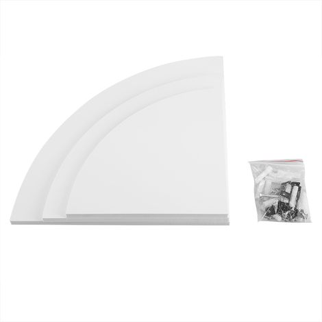 Eckregal (3-teiliges Set), schwebendes Wandregal, Eckregal, geeignet für Badezimmer, Schlafzimmer, Wohnzimmer, Küche und Büro. (1/5)