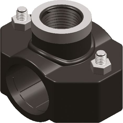 Rohrschelle für PVC-, PE- und PP-Rohre, 25 x 1/2 Zoll